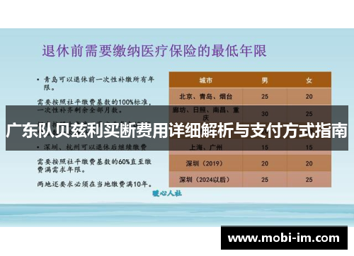 广东队贝兹利买断费用详细解析与支付方式指南