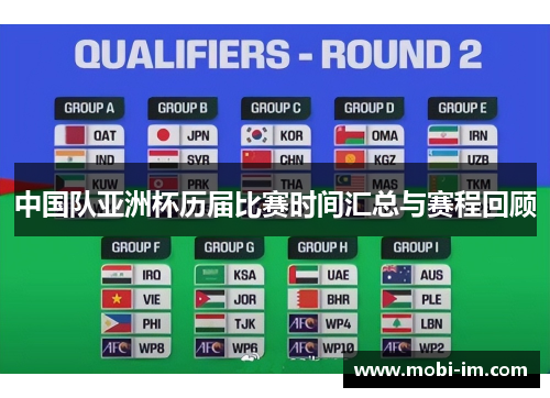 中国队亚洲杯历届比赛时间汇总与赛程回顾