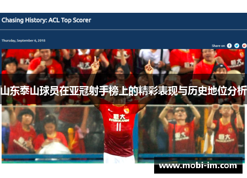 山东泰山球员在亚冠射手榜上的精彩表现与历史地位分析
